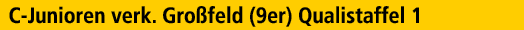 C Junioren verk. Gro feld (9er) Qualistaffel 1