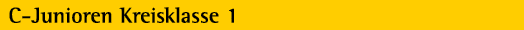 C Junioren Kreisklasse 1