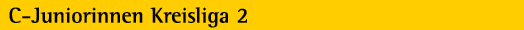 C Juniorinnen Kreisliga 2 